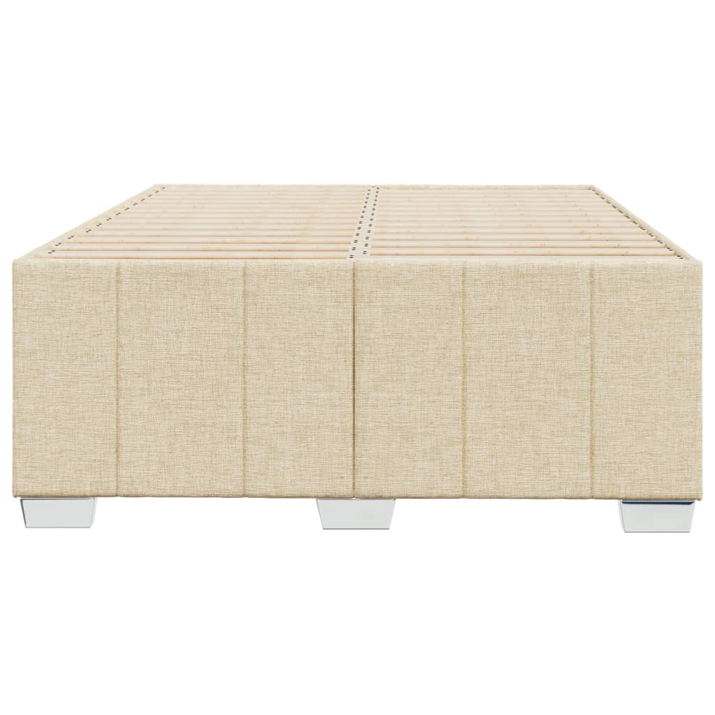 Cadru de pat, crem, 120x190 cm, material textil GartenMobel Dekor