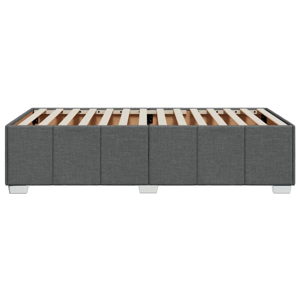 Cadru de pat, gri închis, 90 x 200 cm, material textil GartenMobel Dekor