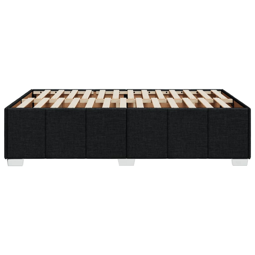 Cadru de pat, negru, 120x190 cm, material textil GartenMobel Dekor