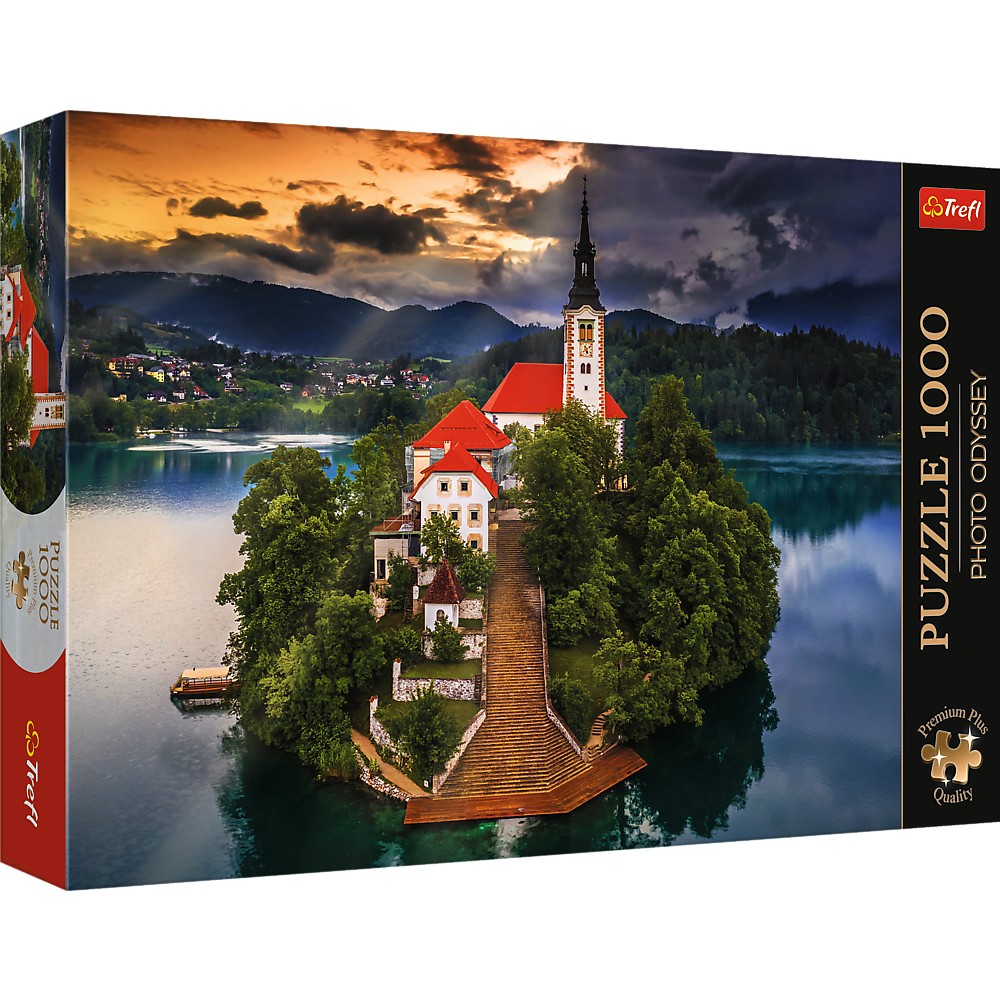 PUZZLE TREFL 1000 PREMIUM PLUS PHOTO ODYSSEY LACUL BLED SLOVENIA SuperHeroes ToysZone