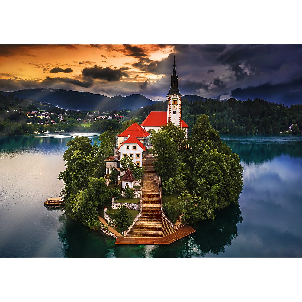 PUZZLE TREFL 1000 PREMIUM PLUS PHOTO ODYSSEY LACUL BLED SLOVENIA SuperHeroes ToysZone