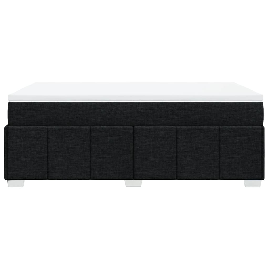 Pat box spring cu saltea, negru, 120x190 cm, catifea GartenMobel Dekor