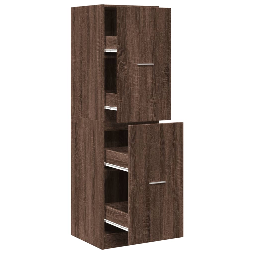 Dulap de farmacie, stejar maro, 40x41x144,5 cm, lemn prelucrat GartenMobel Dekor