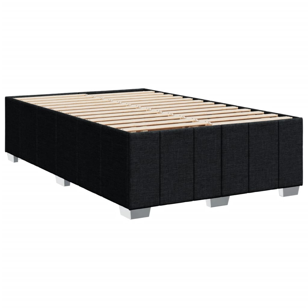 Pat box spring cu saltea, negru, 120x190 cm, catifea GartenMobel Dekor