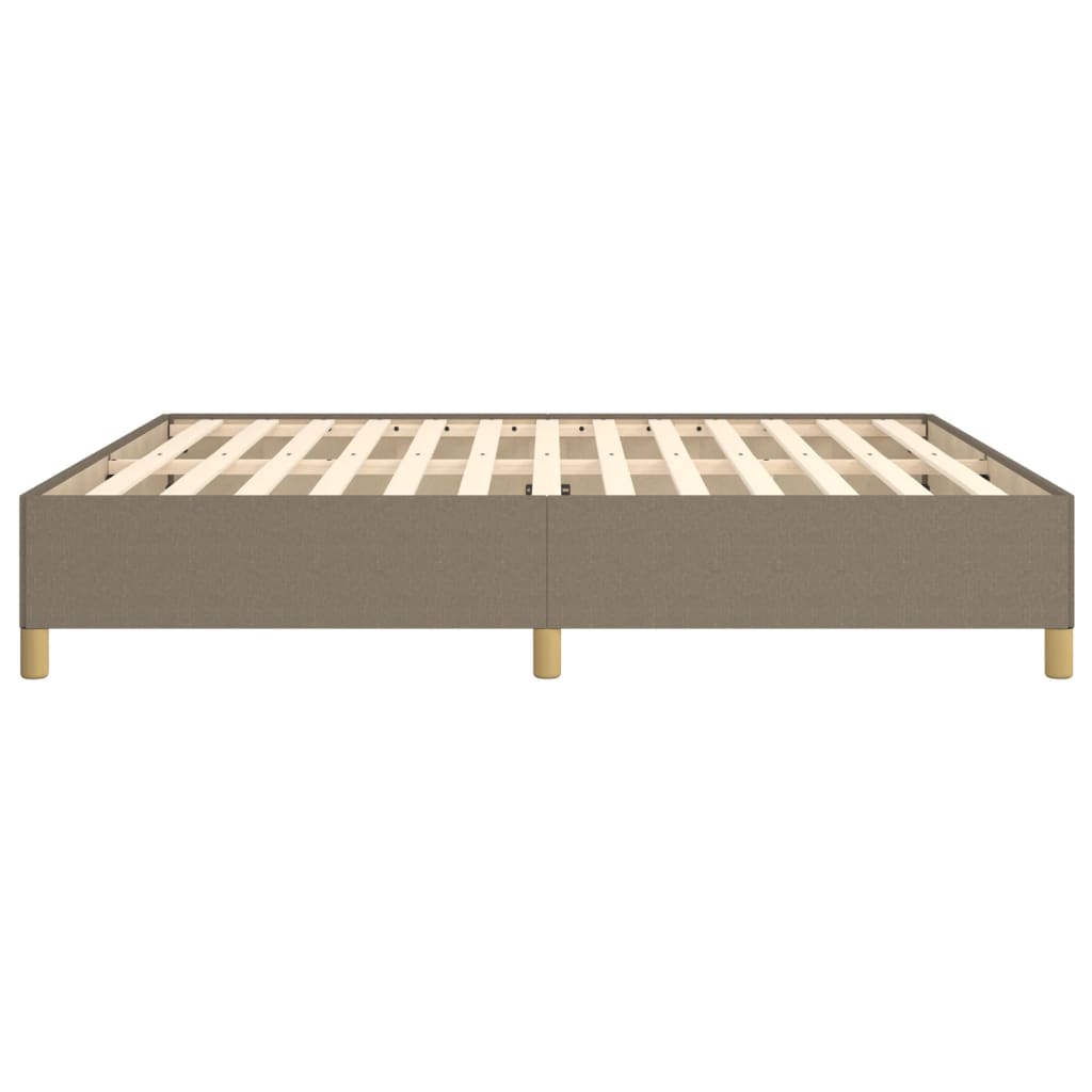 Cadru de pat fără saltea, gri taupe, 160x200 cm, textil GartenMobel Dekor