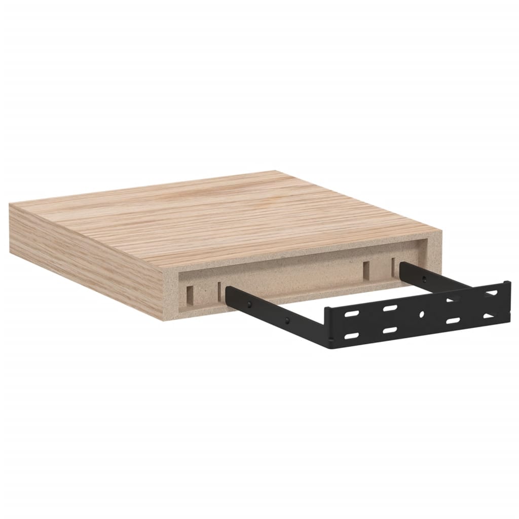 Rafturi plutitoare, 2 buc., 23x23,5x4 cm, lemn prelucrat GartenMobel Dekor