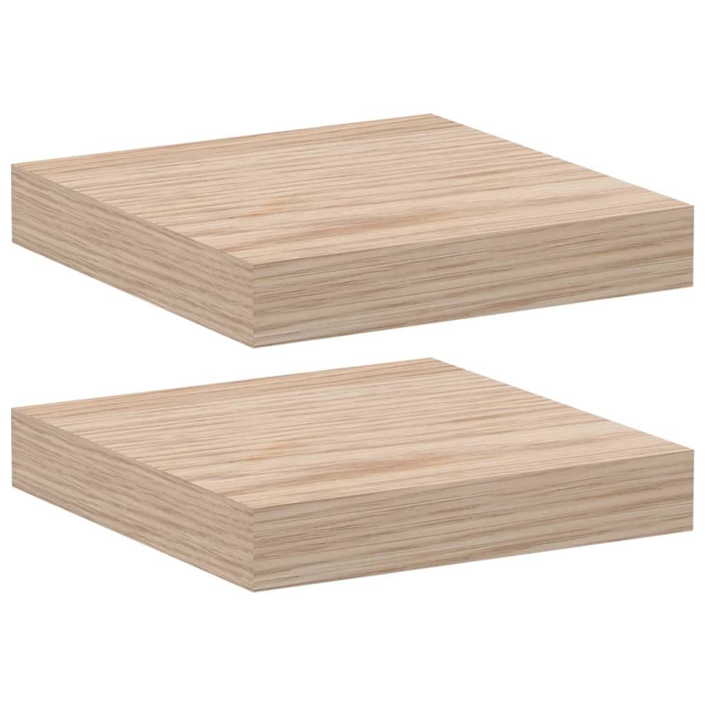 Rafturi plutitoare, 2 buc., 23x23,5x4 cm, lemn prelucrat GartenMobel Dekor
