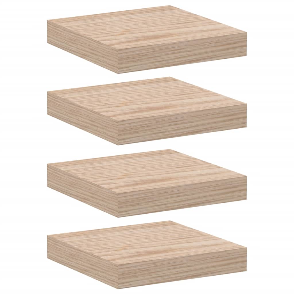 Rafturi plutitoare, 4 buc., 23x23,5x4 cm, lemn prelucrat GartenMobel Dekor