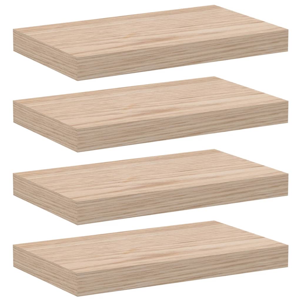 Rafturi plutitoare, 4 buc., 40x23,5x4 cm, lemn prelucrat GartenMobel Dekor