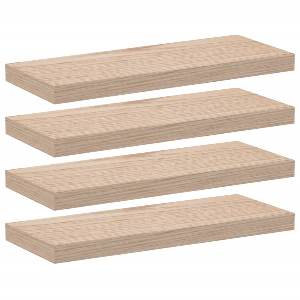 Rafturi plutitoare, 4 buc., 60x23,5x4 cm, lemn prelucrat GartenMobel Dekor