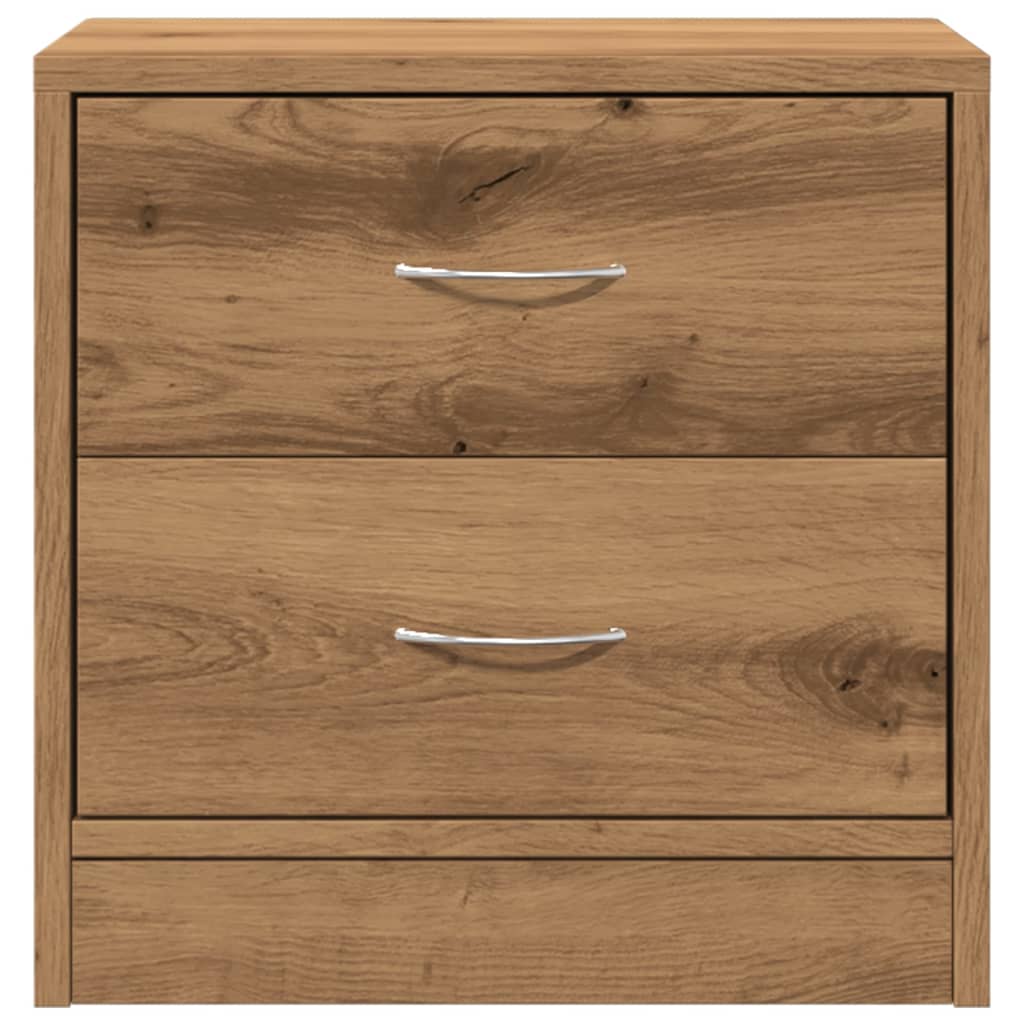 Noptiere, 2 buc., stejar artizanal, 40x30x40 cm, lemn prelucrat GartenMobel Dekor