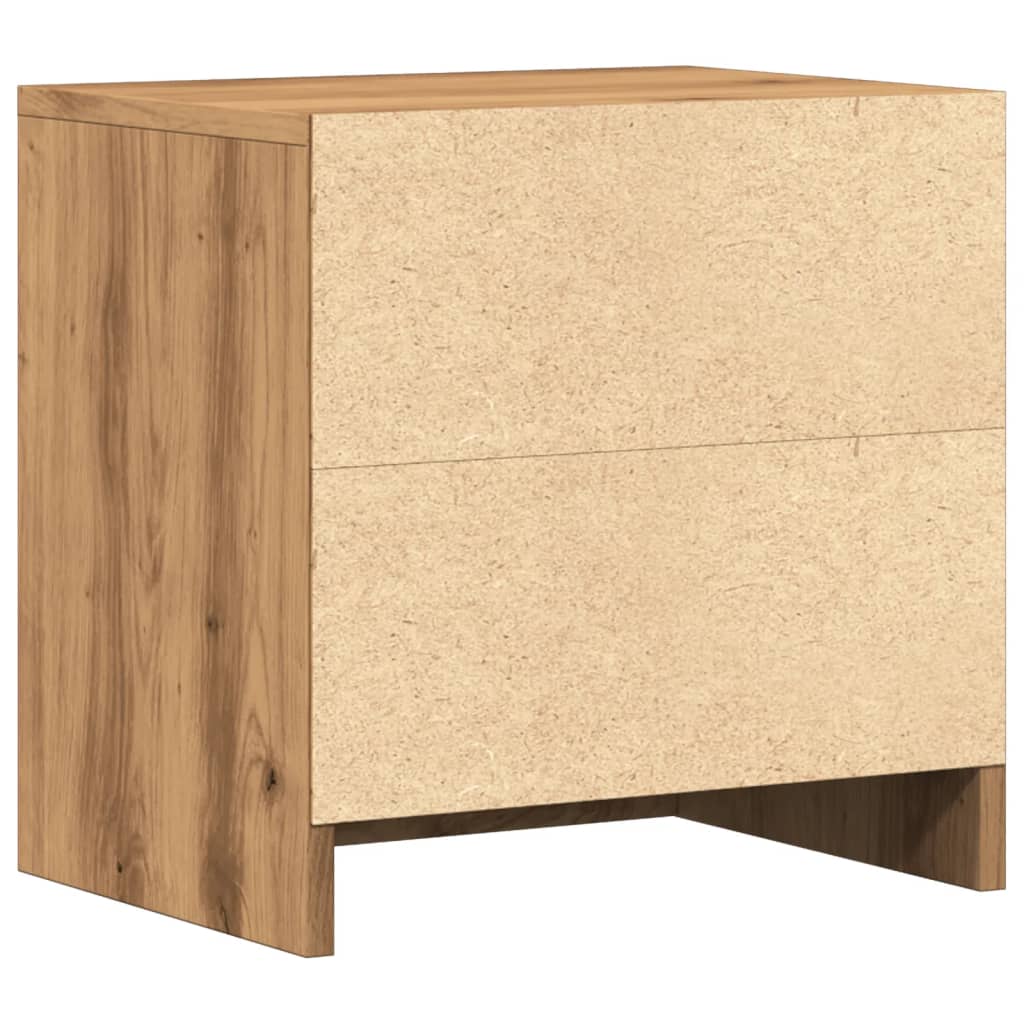 Noptiere, 2 buc., stejar artizanal, 40x30x40 cm, lemn prelucrat GartenMobel Dekor