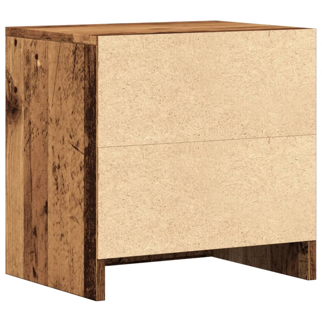 Noptiere, 2 buc, lemn învechit, 40x30x40 cm, lemn prelucrat GartenMobel Dekor