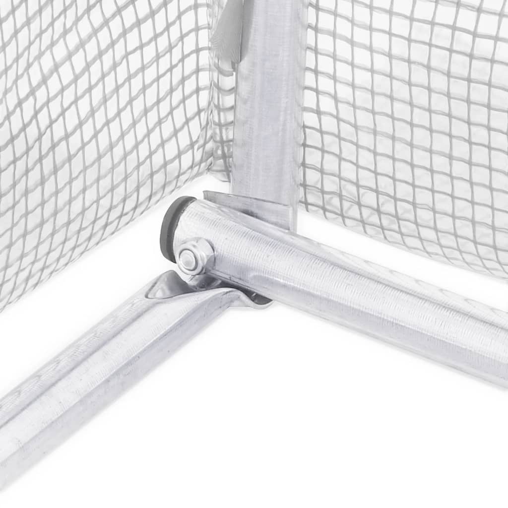 Seră cu cadru din oțel, alb, 110 m², 22x5x2,3 m GartenMobel Dekor