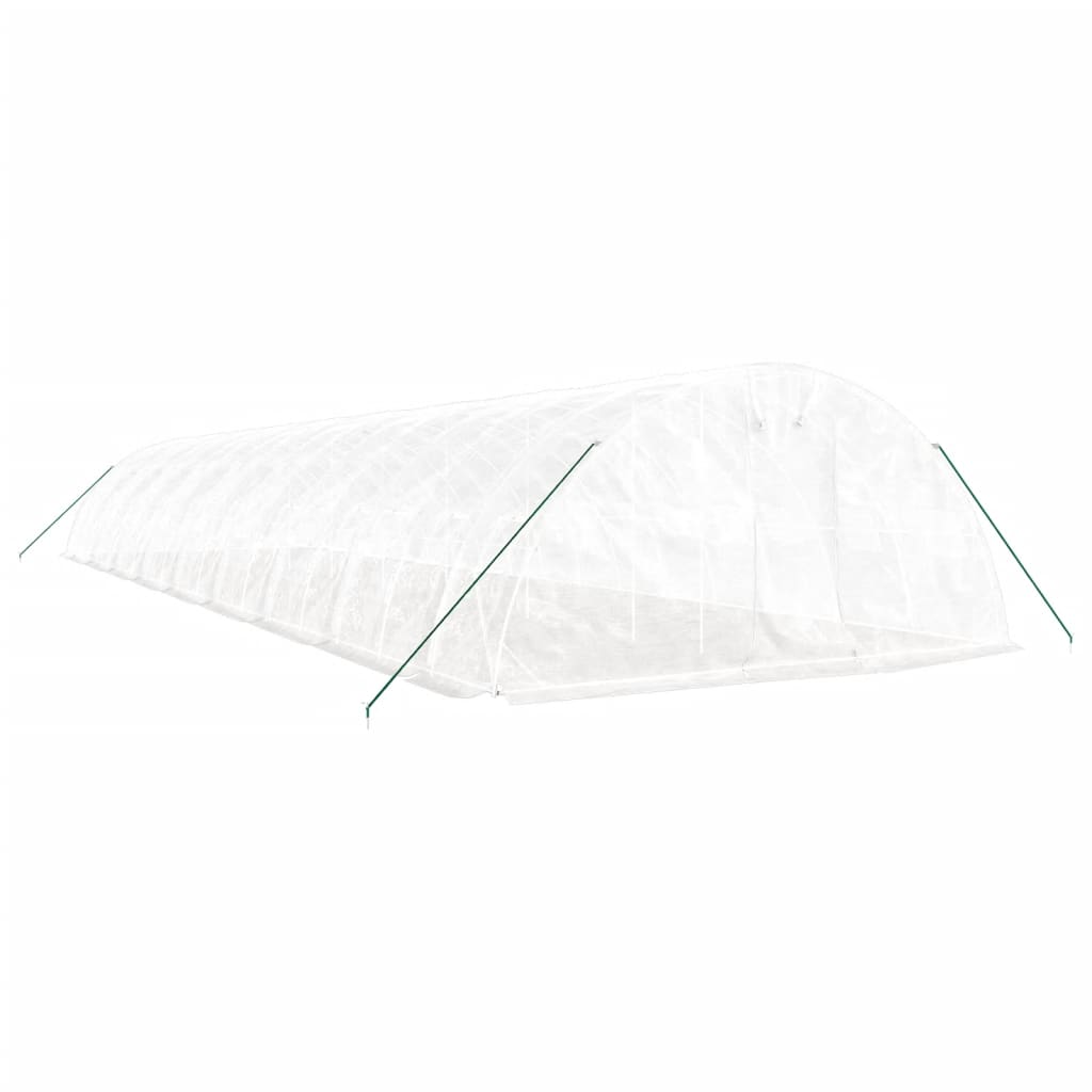 Seră cu cadru din oțel, alb, 90 m², 18x5x2,3 m GartenMobel Dekor