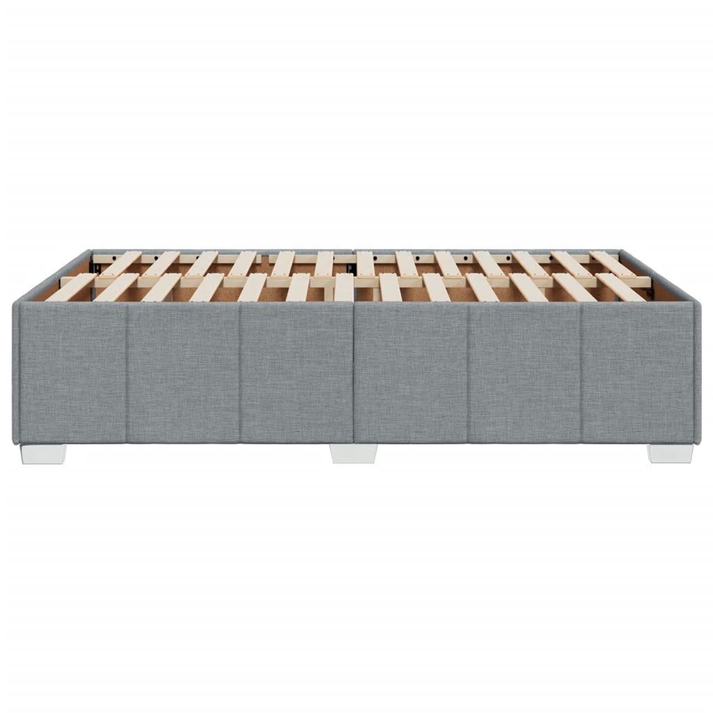 Cadru de pat, gri deschis, 120x190 cm, material textil GartenMobel Dekor