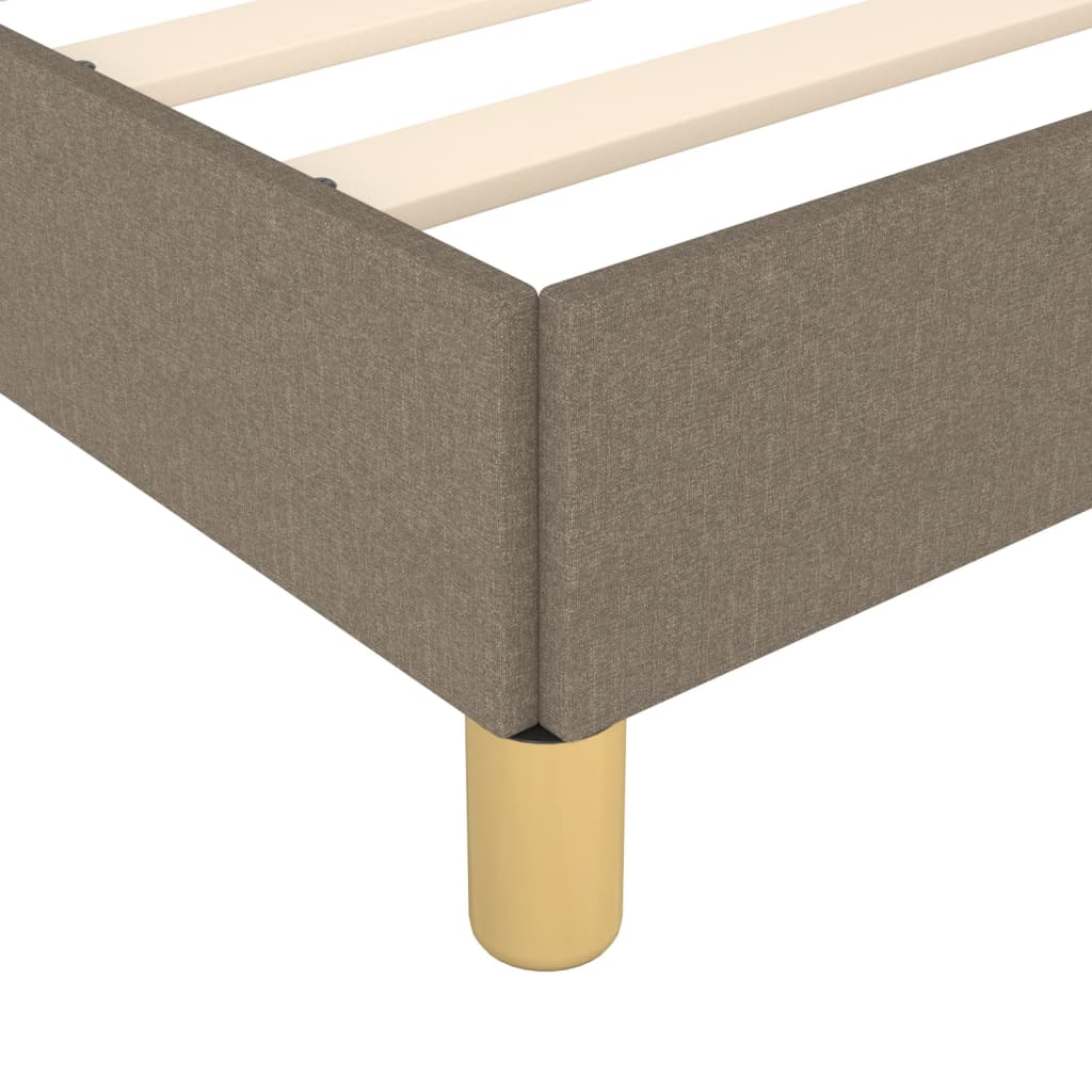 Cadru de pat, gri taupe, 80x200 cm, material textil GartenMobel Dekor