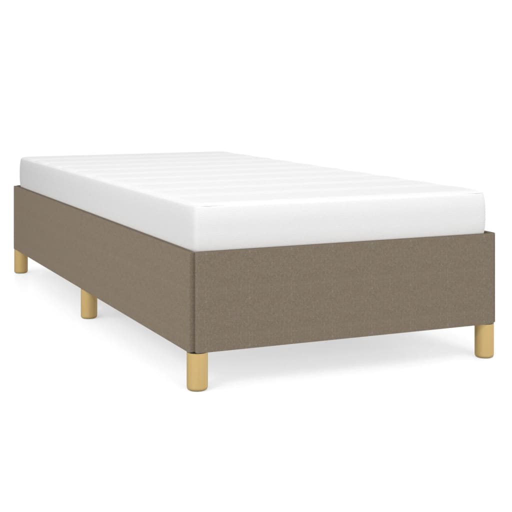 Cadru de pat, gri taupe, 80x200 cm, material textil GartenMobel Dekor