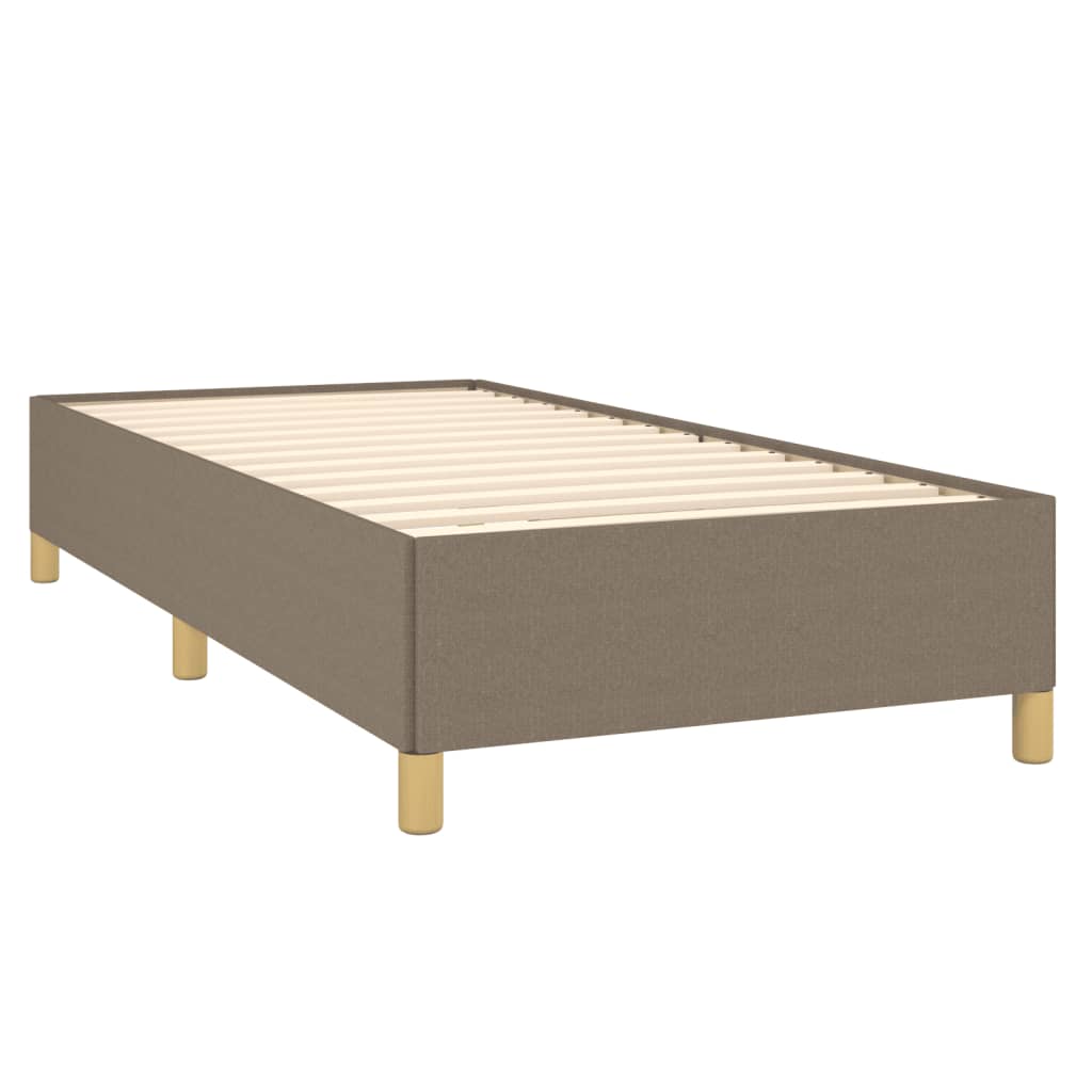 Cadru de pat, gri taupe, 80x200 cm, material textil GartenMobel Dekor