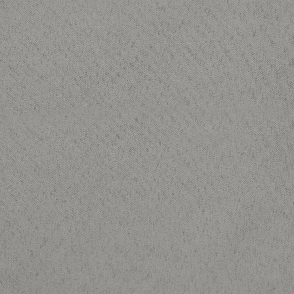 Scaun glisant cu taburet, gri deschis, material textil GartenMobel Dekor