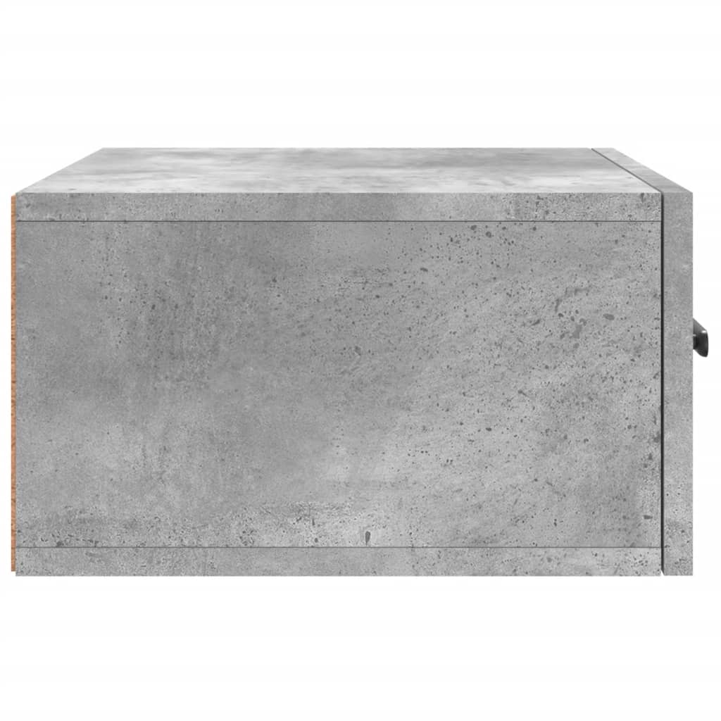 Noptieră de perete, gri beton, 35x35x20 cm GartenMobel Dekor
