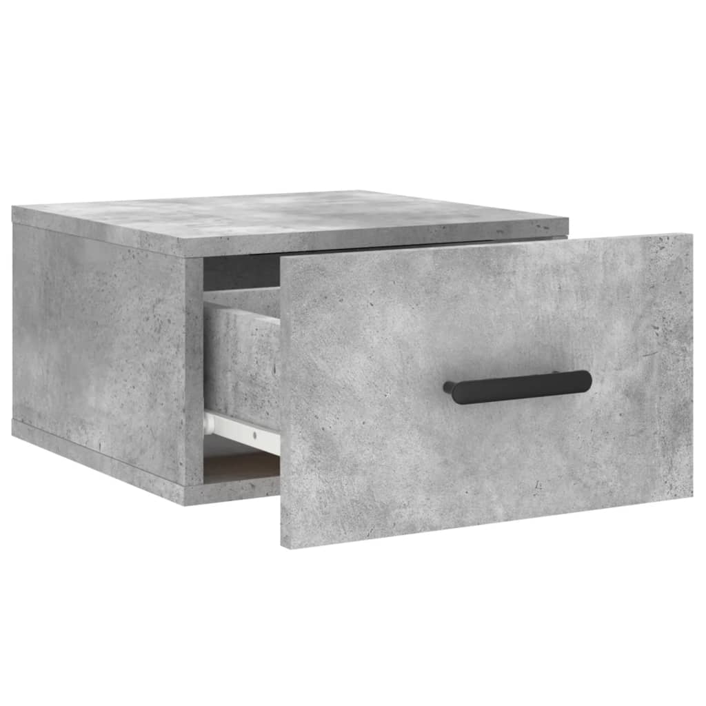 Noptieră de perete, gri beton, 35x35x20 cm GartenMobel Dekor