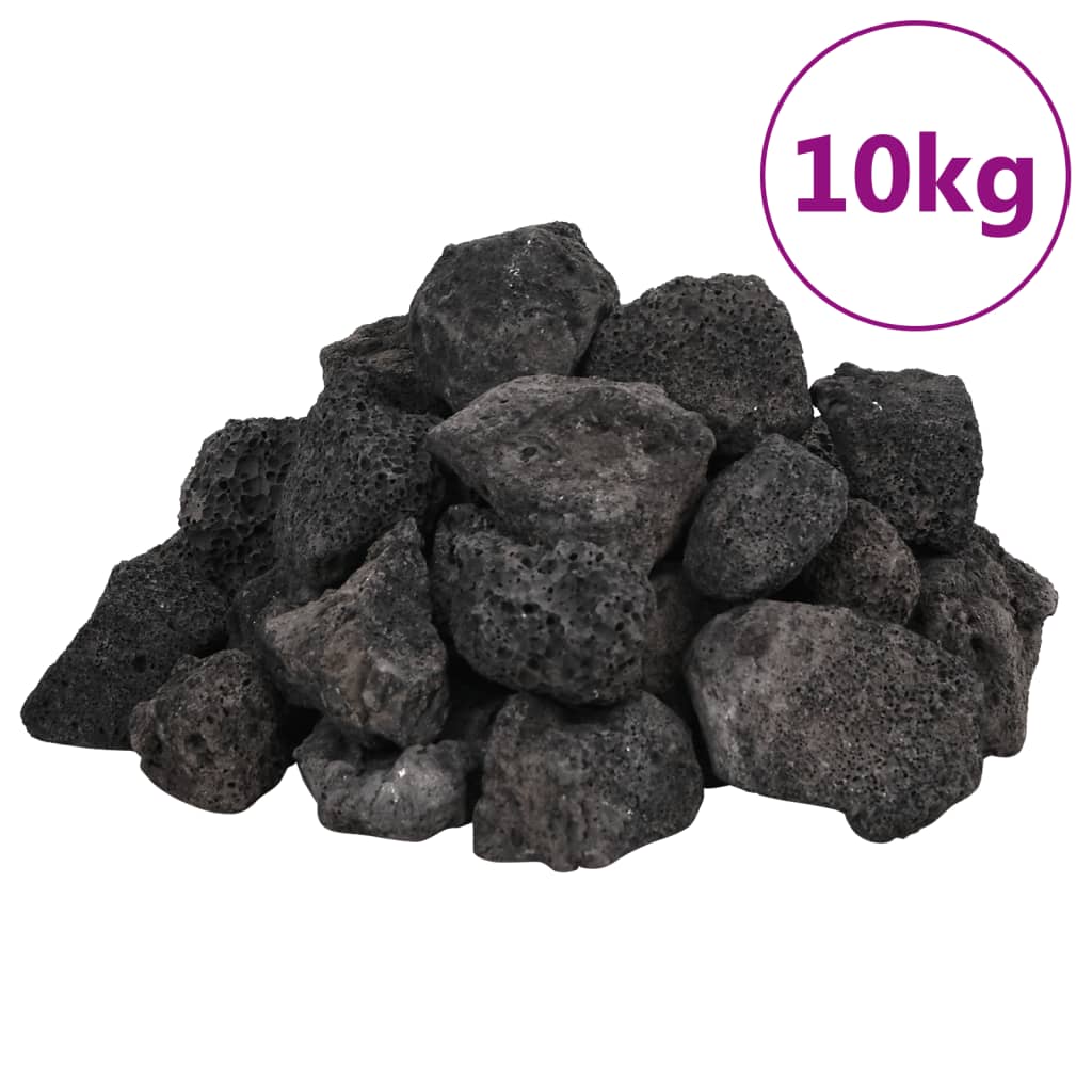 Roci vulcanice, 10 kg, negru, 3-5 cm GartenMobel Dekor