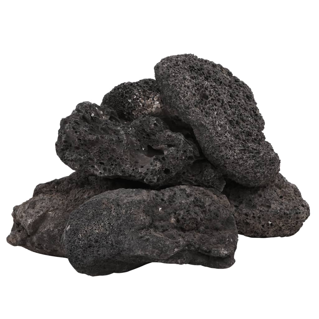 Roci vulcanice, 25 kg, negru, 10-30 cm GartenMobel Dekor