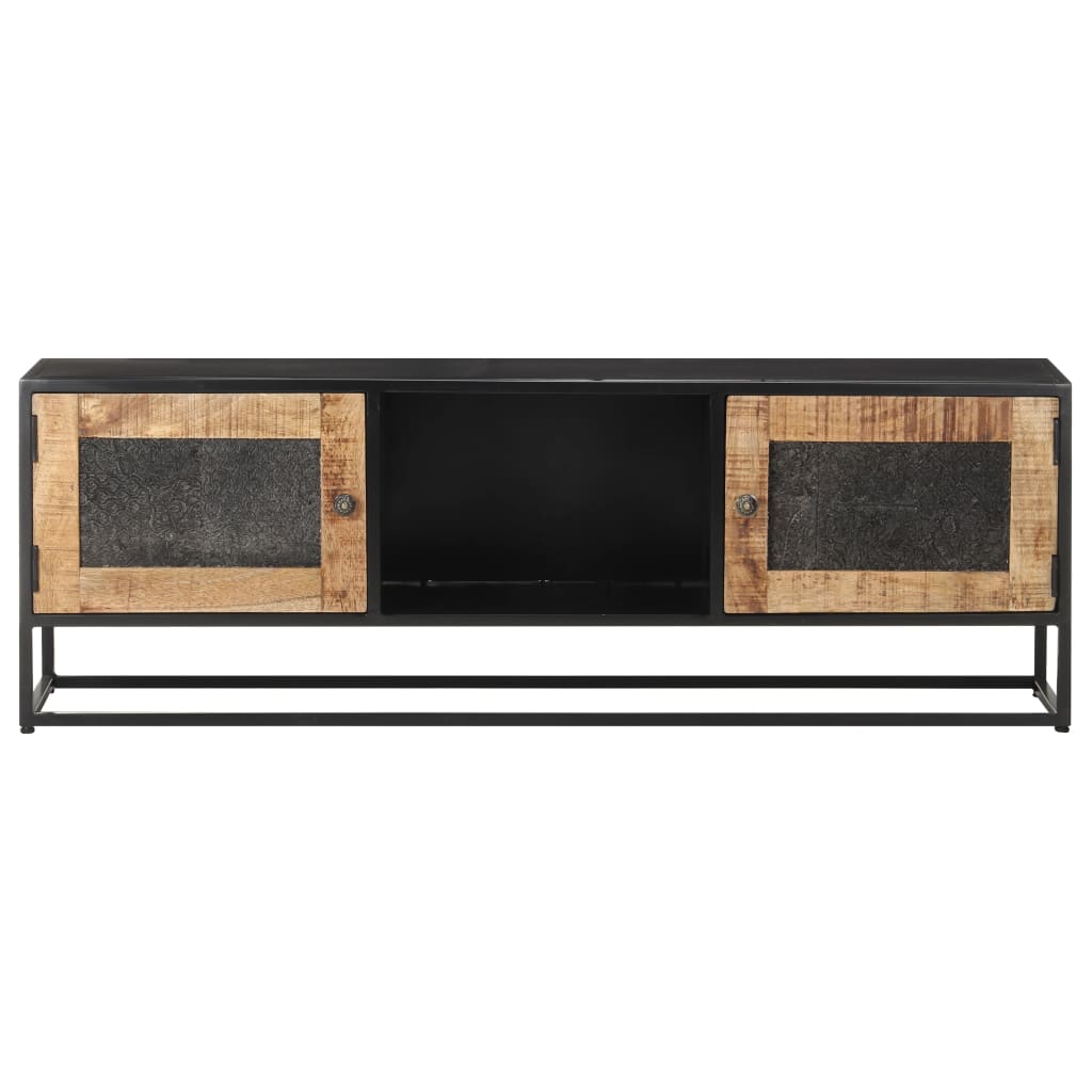 Comodă TV, 120 x 30 x 40 cm, lemn de mango nefinisat GartenMobel Dekor
