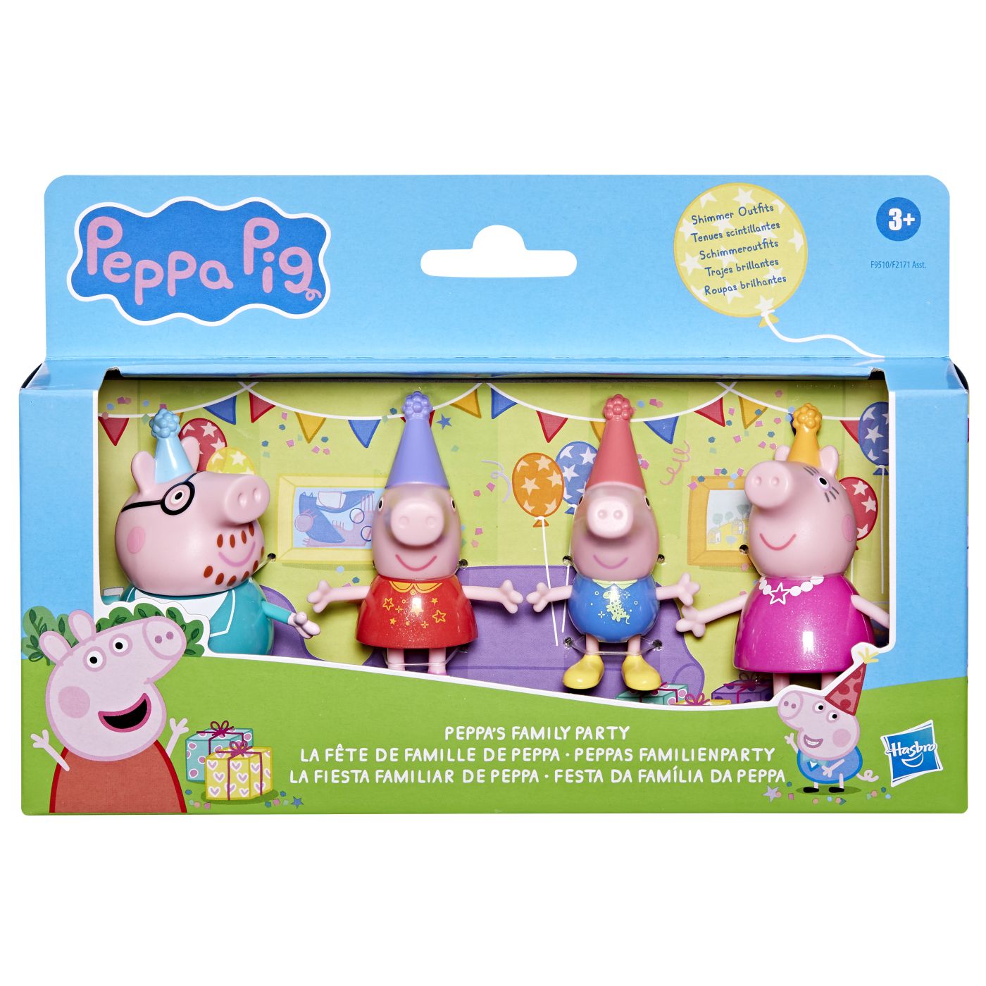 PEPPA PIG SET FIGURINE PETRECERE IN FAMILIA PIG SuperHeroes ToysZone