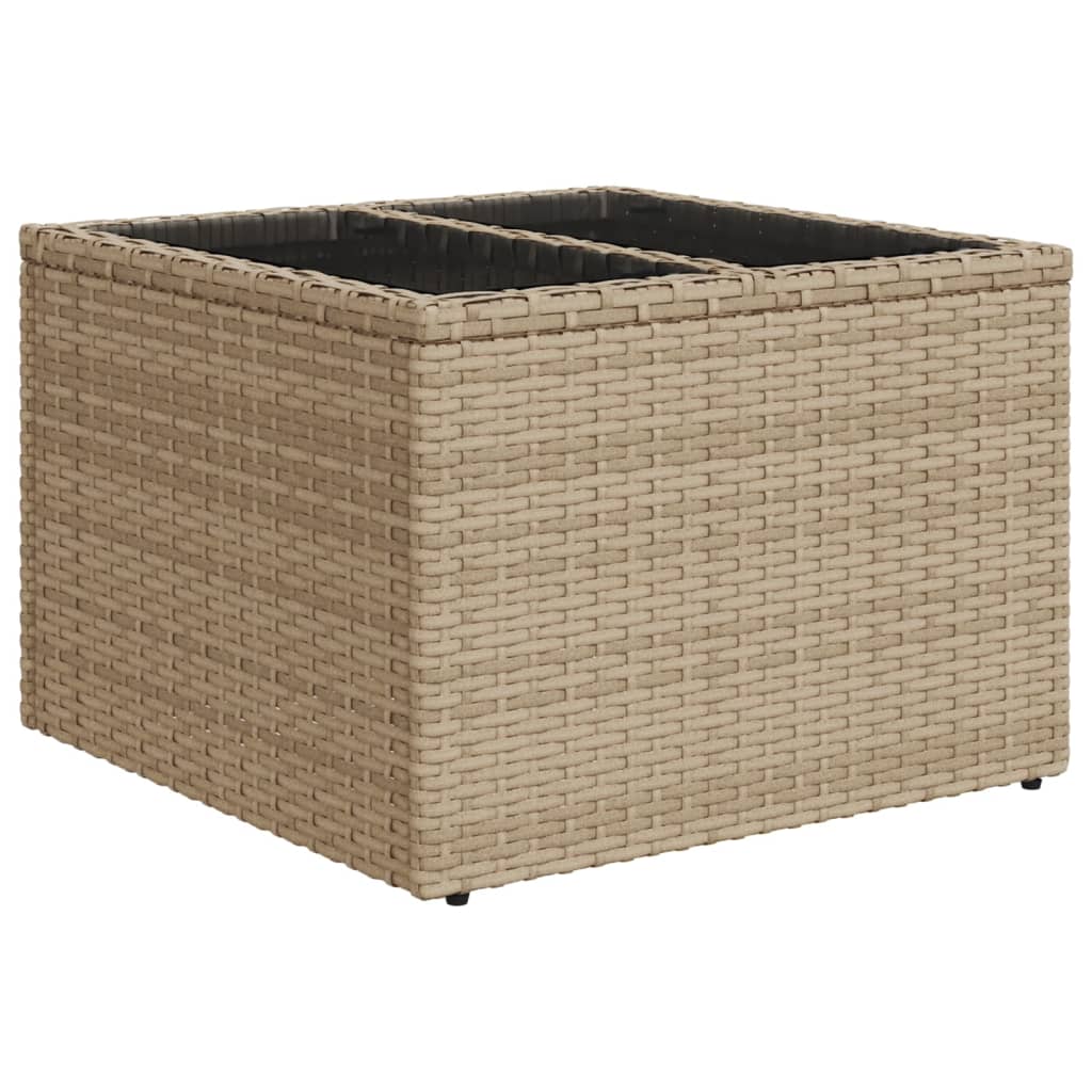 Set canapele de grădină, 9 piese, cu perne, bej, poliratan GartenMobel Dekor