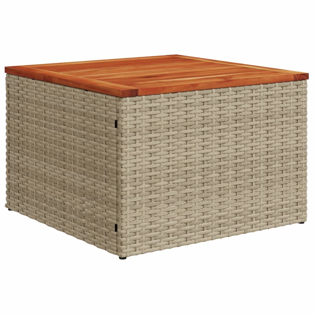 Set canapele de grădină, 7 piese, cu perne, bej, poliratan GartenMobel Dekor