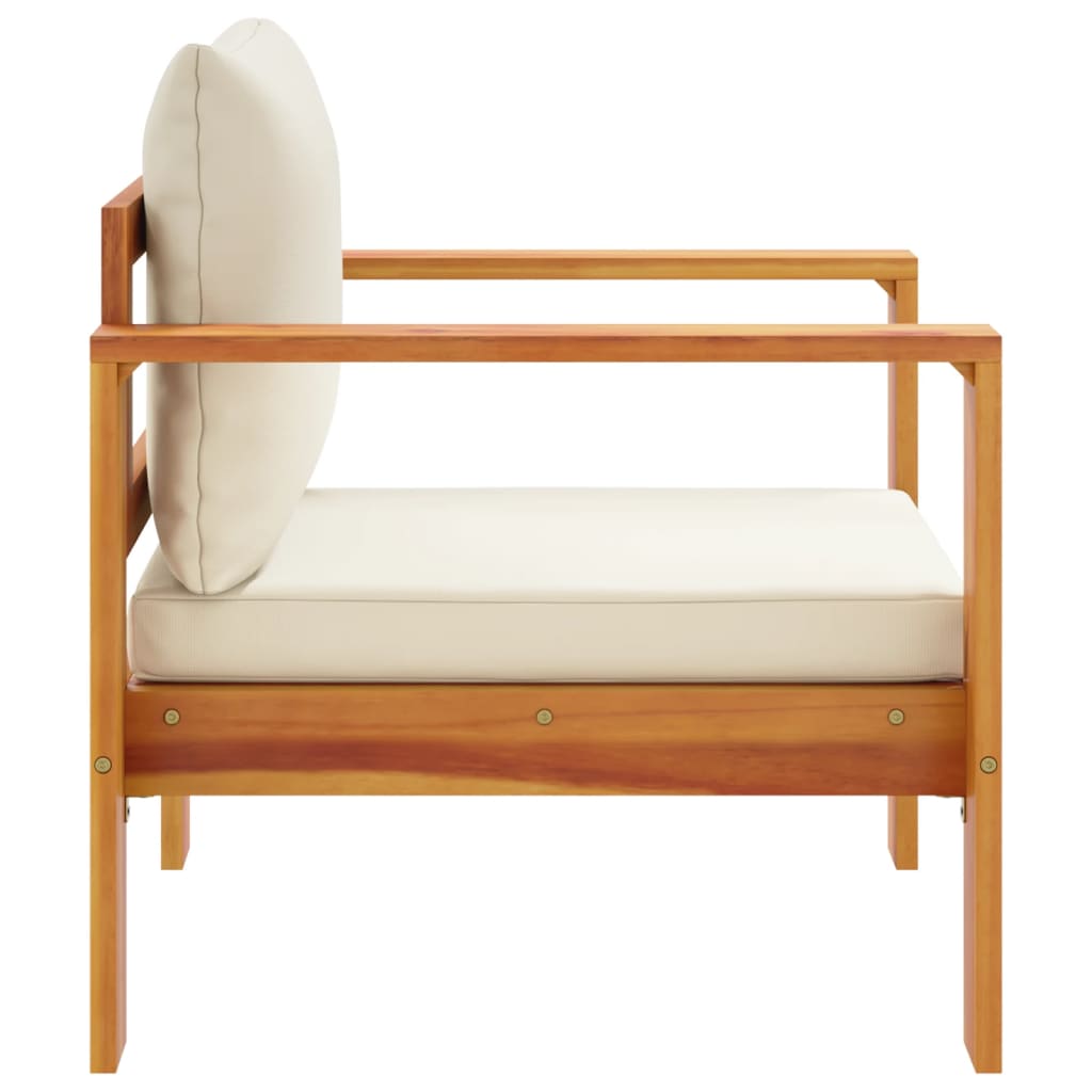 Scaun de grădină cu perne, lemn masiv de acacia GartenMobel Dekor