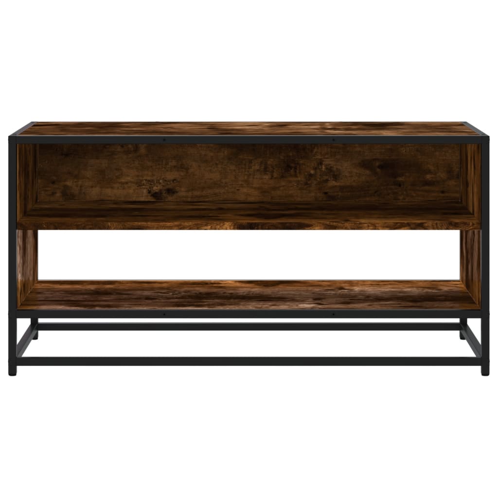 Comodă TV, stejar fumuriu, 91x40x46 cm lemn prelucrat și metal GartenMobel Dekor