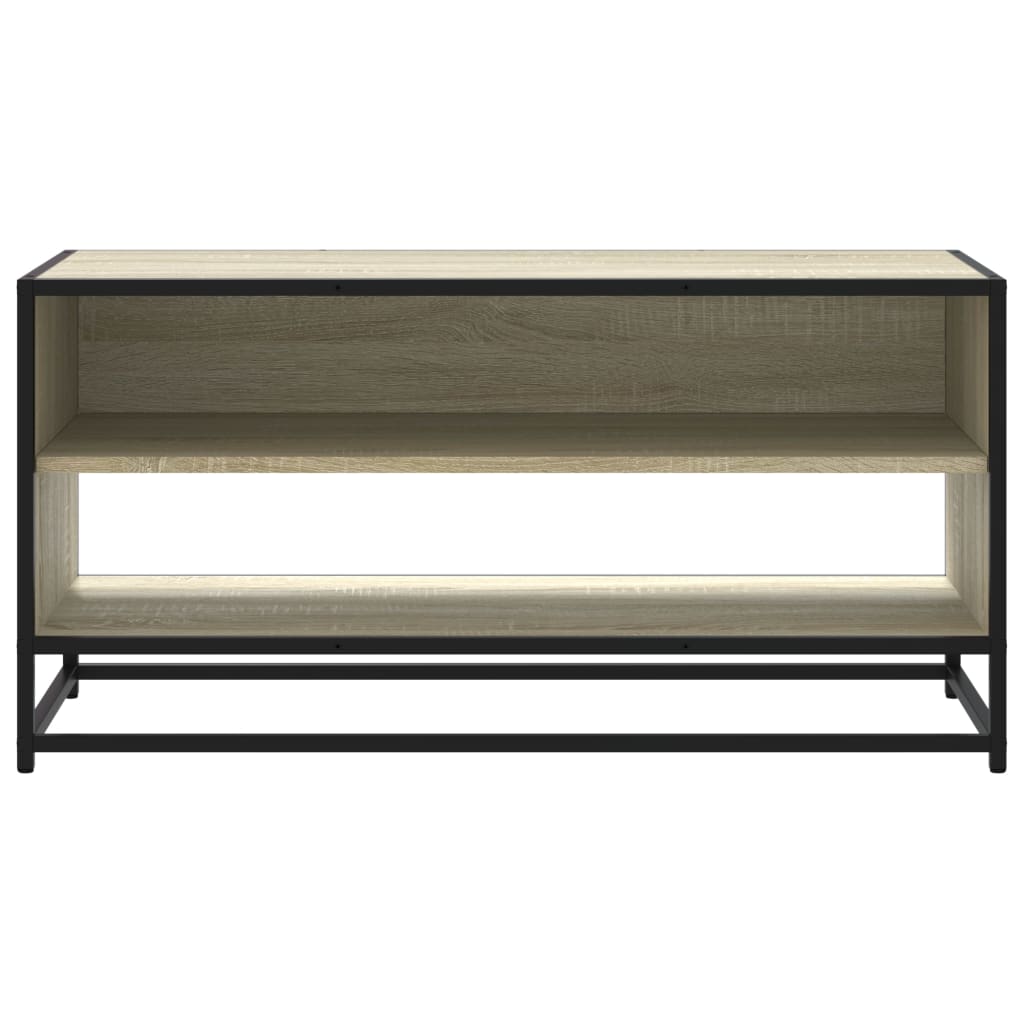 Comodă TV, stejar sonoma, 91x40x46 cm, lemn prelucrat și metal GartenMobel Dekor