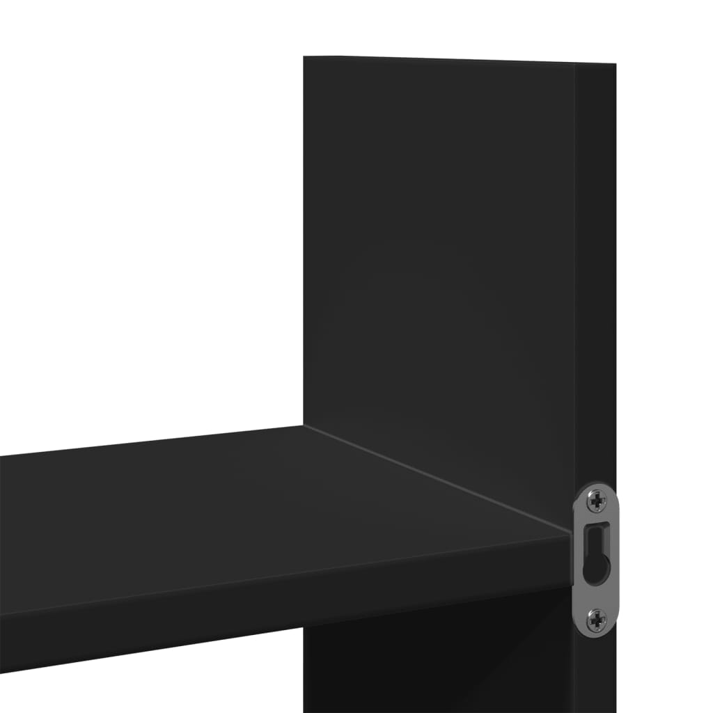 Dulap de perete, 100x18x40 cm, negru, lemn prelucrat GartenMobel Dekor