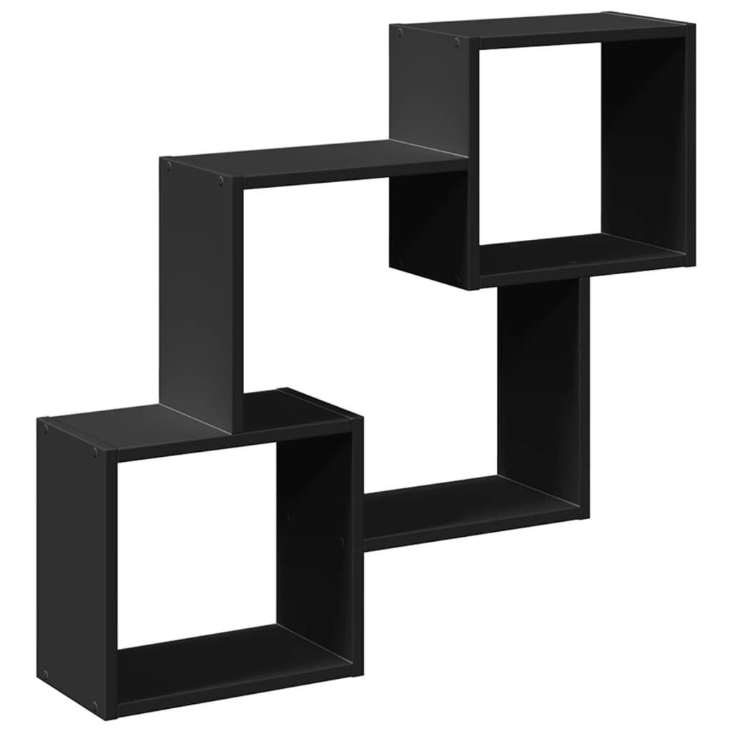 Dulap de perete, 78x18x71 cm, negru, lemn prelucrat GartenMobel Dekor