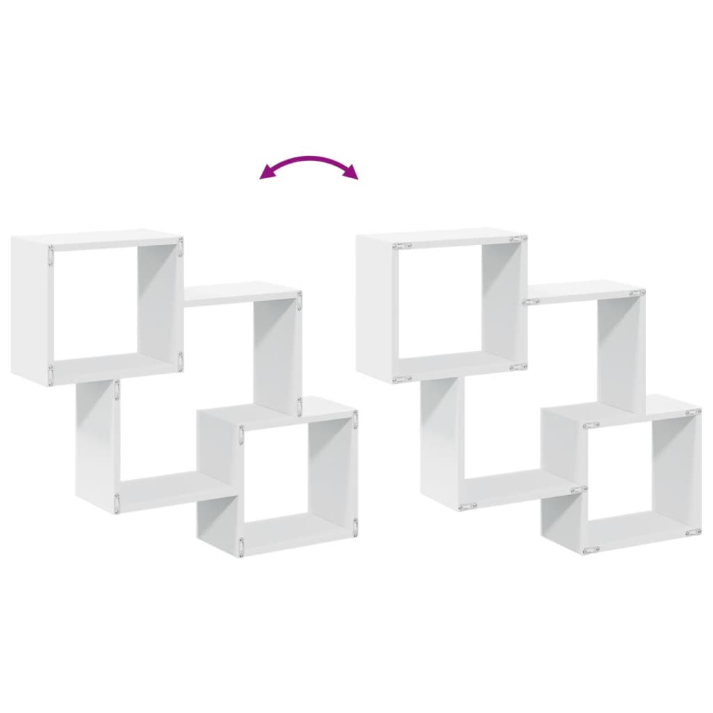 Dulap de perete, alb, 78x18x71 cm, lemn prelucrat GartenMobel Dekor