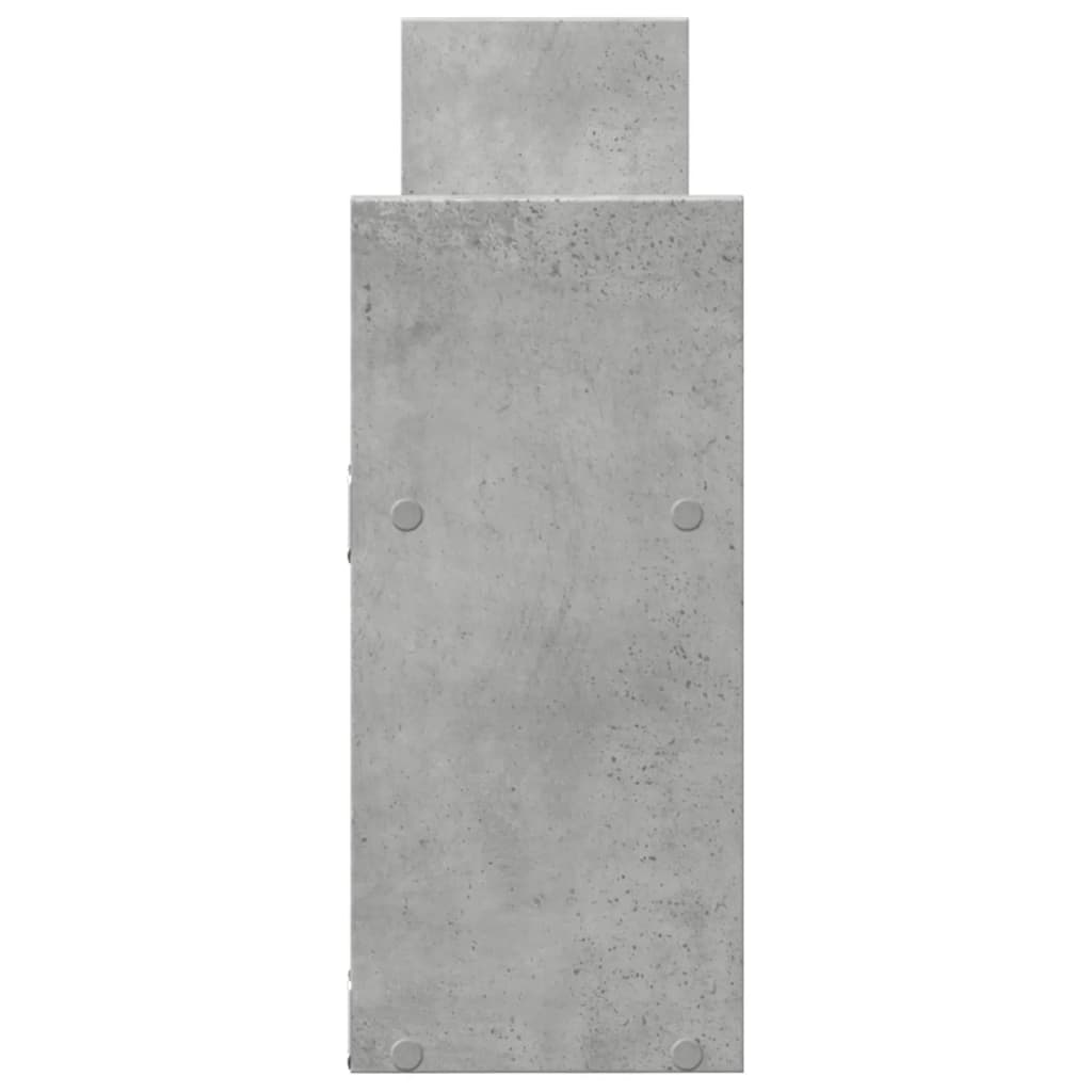 Dulap de perete, gri beton, 100x18x40 cm, lemn prelucrat GartenMobel Dekor