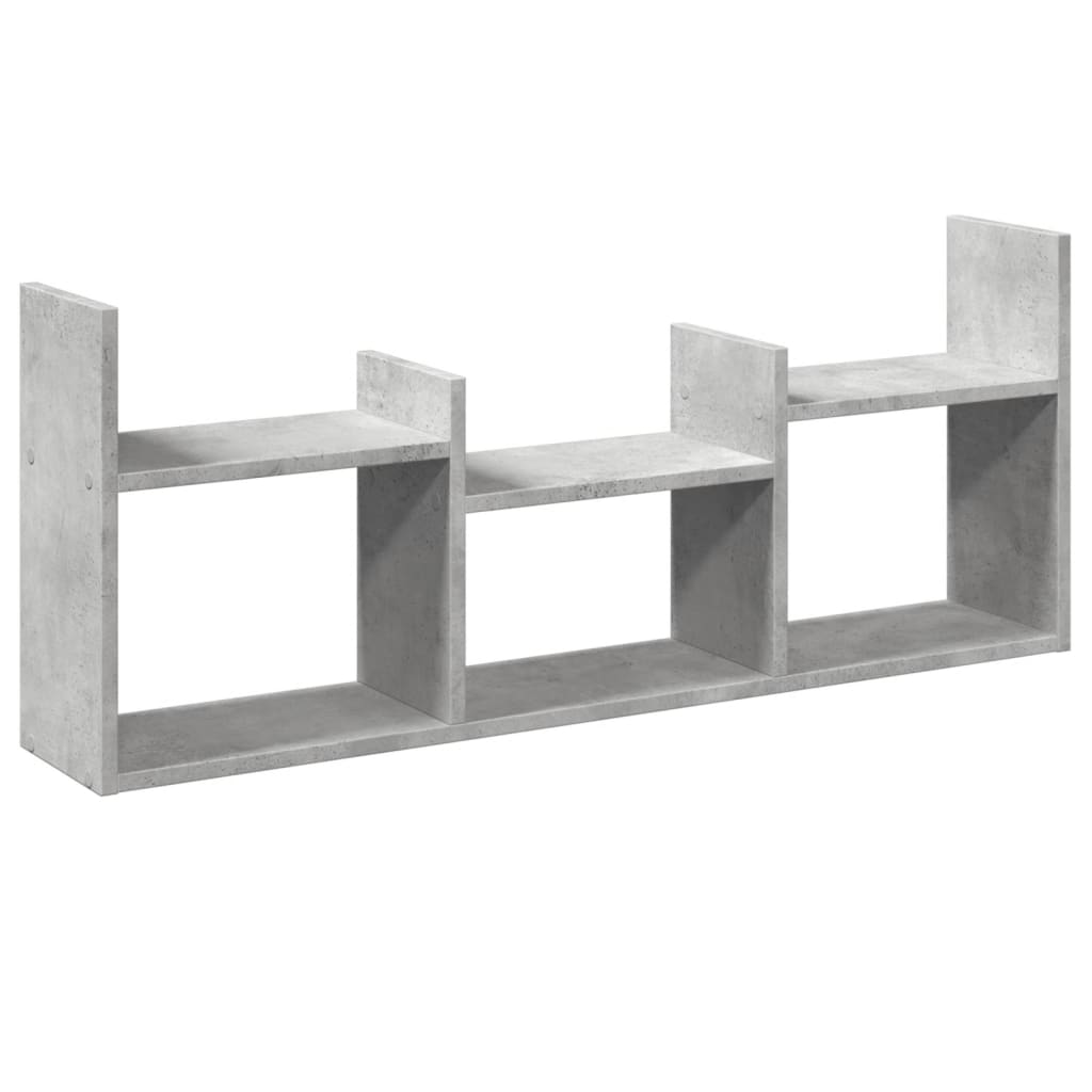 Dulap de perete, gri beton, 100x18x40 cm, lemn prelucrat GartenMobel Dekor