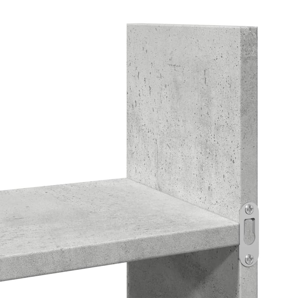 Dulap de perete, gri beton, 100x18x40 cm, lemn prelucrat GartenMobel Dekor