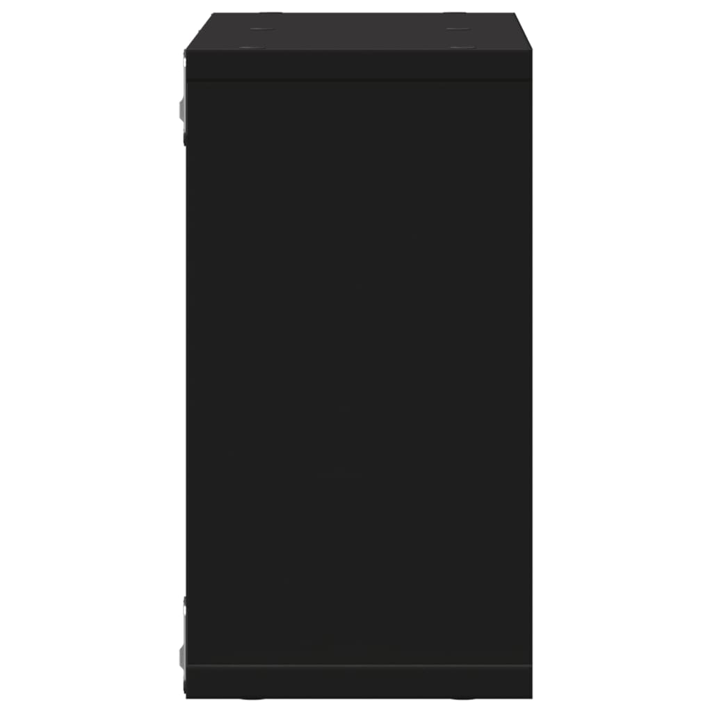 Dulap de perete, negru, 60x16x30 cm, lemn prelucrat GartenMobel Dekor