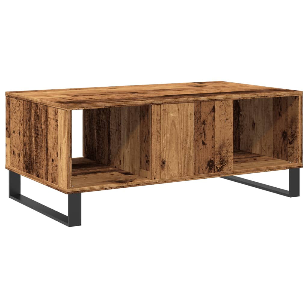 Măsuță de cafea, lemn vechi, 90x50x36,5 cm, lemn prelucrat GartenMobel Dekor