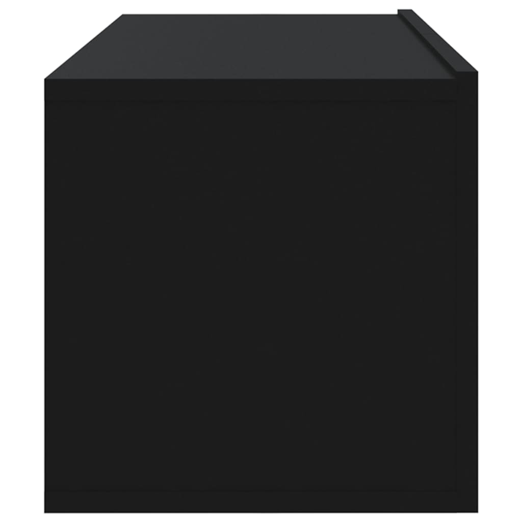 Dulapuri TV de perete, 4 buc., negru, 100x30x30 cm GartenMobel Dekor