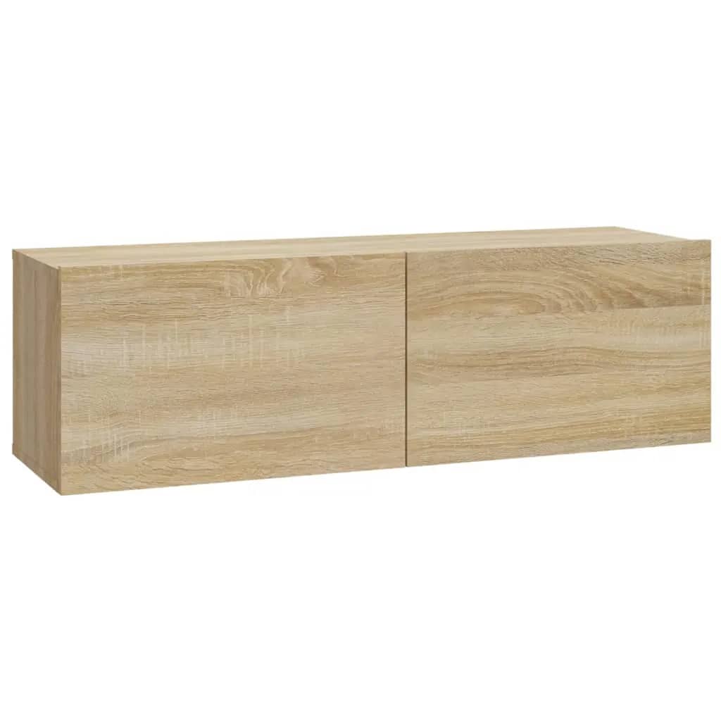 Set dulapuri TV, 7 piese, stejar sonoma, lemn prelucrat GartenMobel Dekor