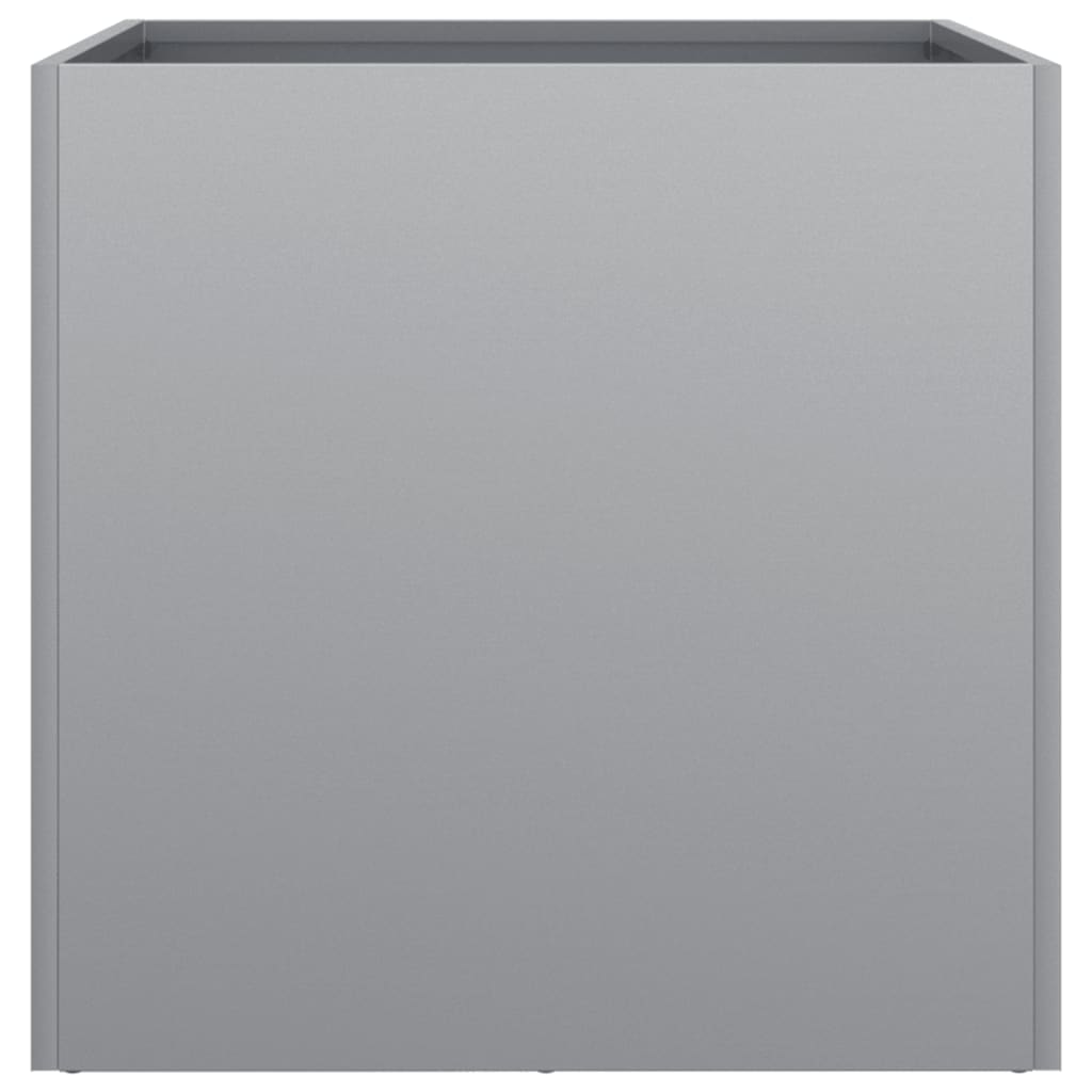 Jardiniere, 2 buc., argintiu, 42x40x39 cm, oțel galvanizat GartenMobel Dekor