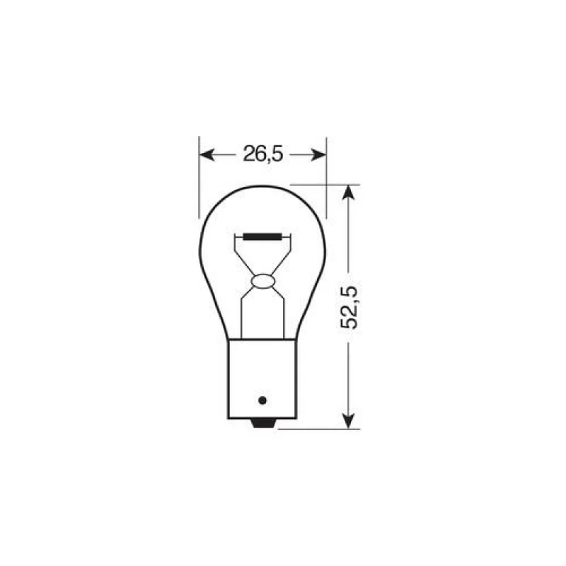 Bec 12V - P21W - 21W Frana semnaliz ceata BA15s 1buc Lucas Garage AutoRide