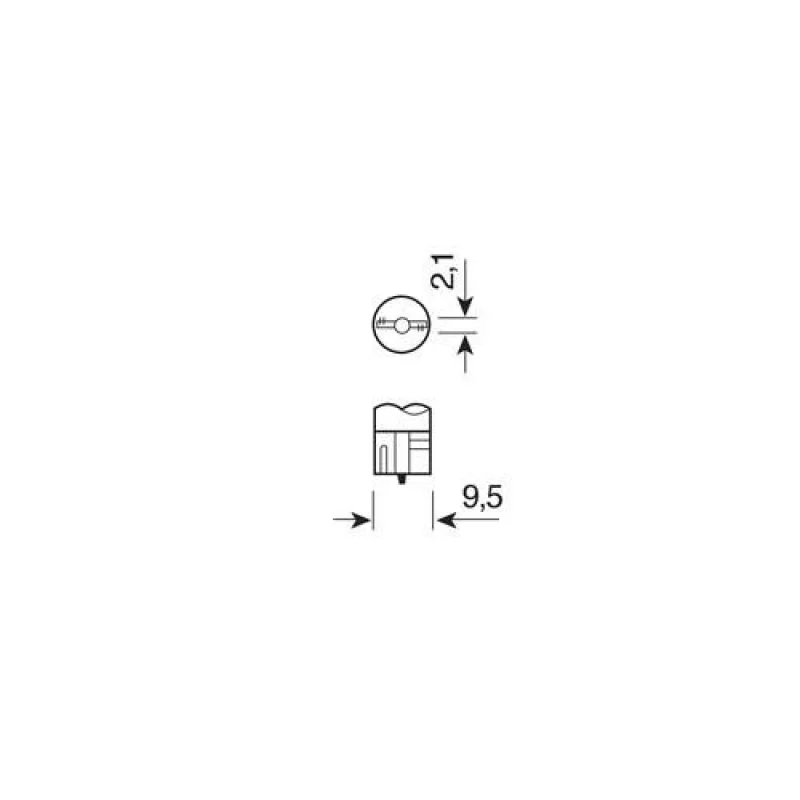 Bec Original Line 12V - W5W - 5W Pozitie soclu sticla W21x95d 1buc Osram Garage AutoRide