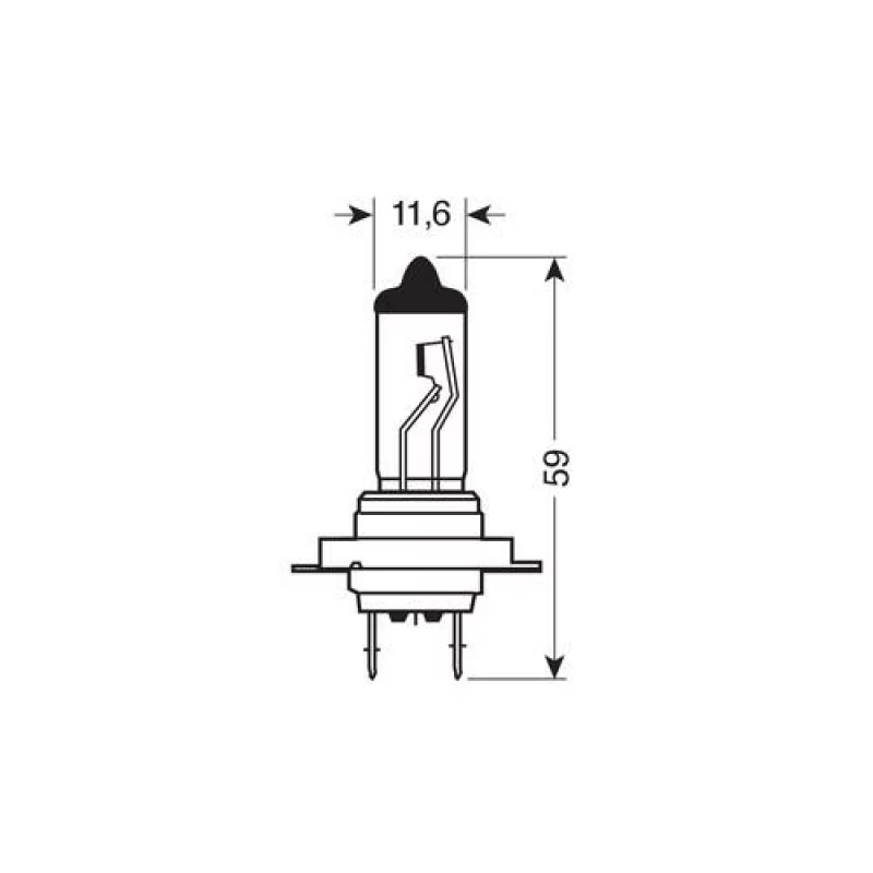 Bec halogen 12V - H7 - 55W Original Line PX26d 1buc Osram Garage AutoRide