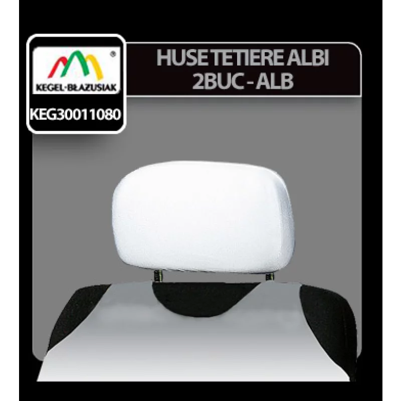 Huse tetiere scaun Albi Kegel 2buc - Alb Garage AutoRide